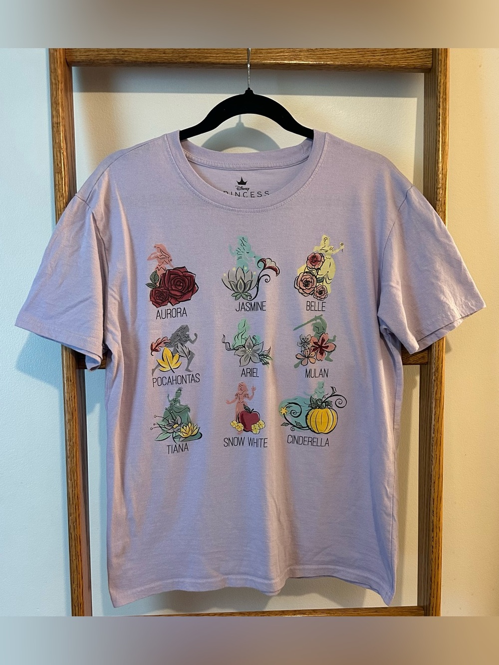 Lavender Disney Princess Graphic Tee